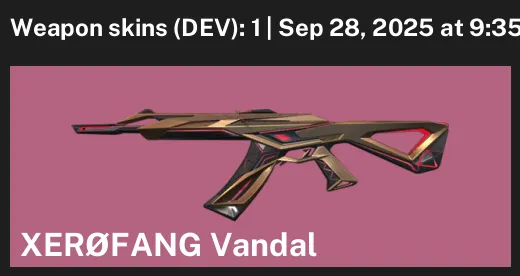 BR | 1 Skin | Xerofang Vandal | Ranked Ready | Level 20+ | Full Access/Data Change | No Bots/Cheats | Instant Delivery